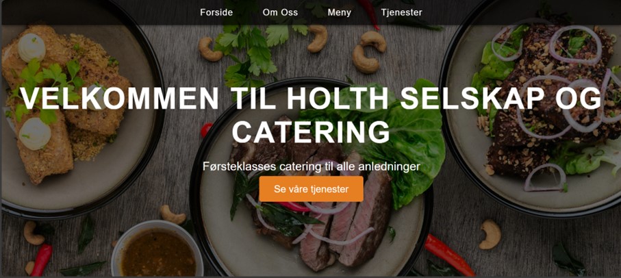 Holth Catering nettside